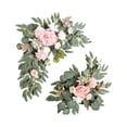 thumbnail image 1 of Abbracc 2 Pieces Artificial Wreath Artificial Floral Swag Simulation Garland Flower Swag R, 1 of 9