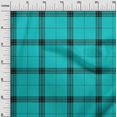 thumbnail image 2 of oneOone Polyester Lycra Fabric Tartan Check Print Sewing Fabric BTY 56 Inch Wide, 2 of 4
