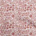 thumbnail image 1 of oneOone Rayon Red Fabric Floral Silhouette Sewing Material Print Fabric By The Yard 56 Inch Wide, 1 of 4