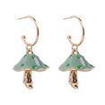 thumbnail image 1 of XZNGL Creative Dreamy Cute Little Fungus Oil Drop Earrings Colorful Plant Ear Studs, 1 of 9