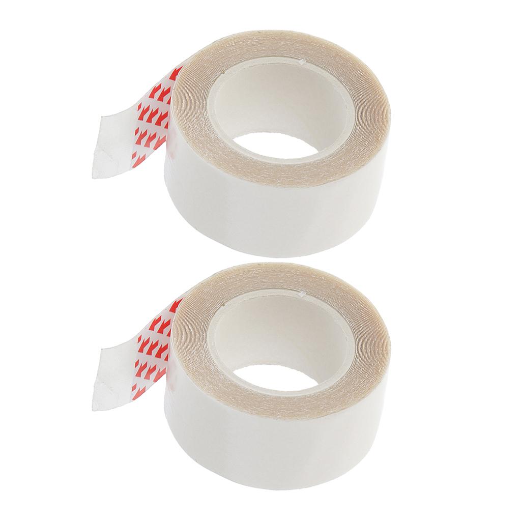 Xuanheng 2 Pcs 300x2cm Ruban de Support Invisible Étanche pour Cheveux en Dentelle Transparent