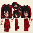 thumbnail image 1 of Famille Correspondant Pyjama de Noël Ensemble Coton Cerf Pyjama de Nuit Papa Maman Enfants PJs, 1 of 8