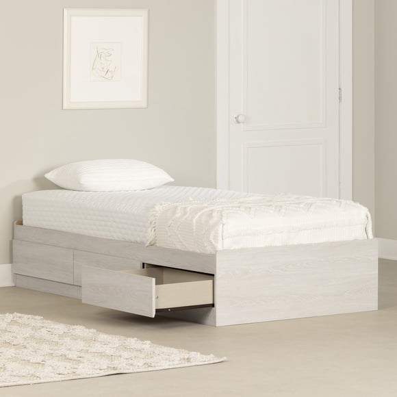 Lit matelot 3 tiroirs Simple, fini Chêne hivernal, collection Step One Essential de Meubles South Shore