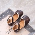 thumbnail image 5 of Gtoiithly Spring Summer Girls Child Lace Edge Adjustable Soft Soled Shoes Sandals Cartoon Solid Color Sandals for Kids Brown 3-3.5 Years, 5 of 5