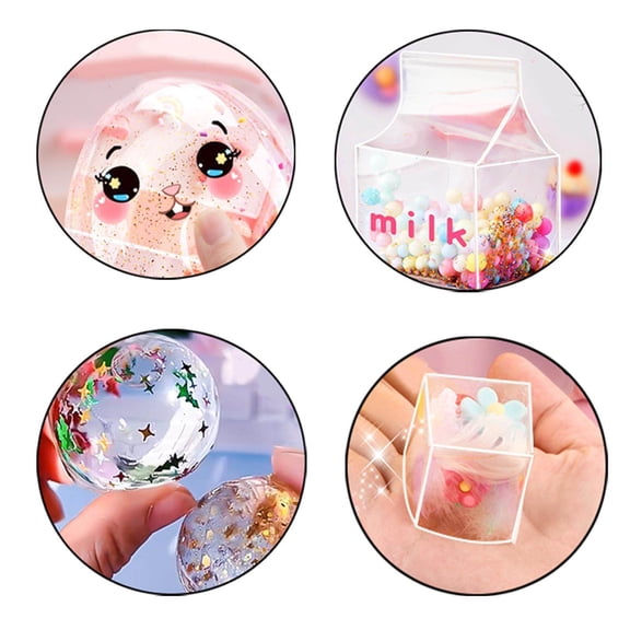 Baohd Bulles Soufflées Ruban Double Face Ruban Imperméable Bandes Ruban Transparent 5cm avec Boîte de Rangement 2 Pcs Violet et Rose