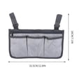 thumbnail image 3 of CEHVOM Sac de Rangement pour Accoudoir de Fauteuil Roulant, Sac de Rangement Suspendu pour Fauteuil Roulant, Liquidation, 3 of 5