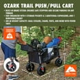 thumbnail image 3 of Ozark Trail All-Terrain Push Pull Wagon, Foldable, Black, 3 of 11