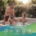 thumbnail image 4 of Lifesmart Spas 5 Personnes Plug and Play 28 Jet LED Spa Extérieur, LS350DX, Sable, 4 of 11