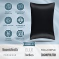 thumbnail image 4 of Bare Home Satin Pillowcase Set - Luxury Pillowcases - Soft and Smooth - Breathable - Zipper Closure - Queen, Black, 4 of 8