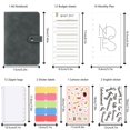 thumbnail image 3 of A6 Ring Binder, Budget Planner - 6 Holes Loose Leaf Notebook with Binder Pockets Money, 3 of 8