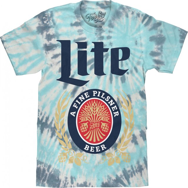 Miller Lite Logo Tie-Dye T-Shirt-XLarge