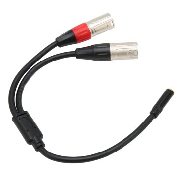 3.5mm 1/8 To XLR Microphone Cable, XLR Male To 3.5mm Female Stereo Cable 1.0ft OFC Copper Professional  For Tablet For MP3 Player