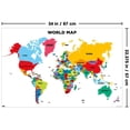 thumbnail image 2 of Map - World 2022 Wall Poster, 22.375" x 34", 2 of 4