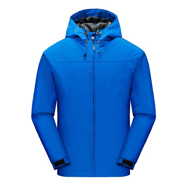 LSLJS Men's Four Seasons Jacket Outdoor Mountaineering Solid Color Jacket( Sky Blue, M)