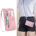 thumbnail image 1 of Case for iPhone 12 Pro Max Zipper Wallet Cover Lanyard Crossbody Neck Strap, 1 of 5