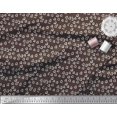 thumbnail image 2 of Soimoi Brown Cotton Voile Fabric Triangle Geometric Print Fabric by Yard 56 Inch Wide, 2 of 3