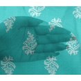 thumbnail image 4 of oneOone Viscose Chiffon Fabric Leaves & Floral Block Print Fabric BTY 42 Inch Wide, 4 of 5