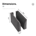 thumbnail image 2 of HONBAY Velvet Side Armrest Module for Modular Sectional Sofa Couch Pair of Armrests, Dull Grey, 2 of 3