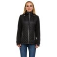 thumbnail image 1 of Swiss Tech Ladies Quilted Mixed Media Jacket, 1 of 5