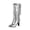 Silver, variant on LOVZFMLL Cowboy Boots for Women Mid Calf Chelsea Boots Side Zipper Pointy Toe Slip Resistant Mid Block Heel Fringe Fall Winter
