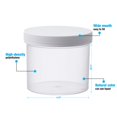 thumbnail image 4 of Consolidated Plastics Wide-Mouth Jar with Cap, 32 oz, Natural, 40 Piece, 4 of 4