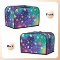 thumbnail image 3 of Toaster Cover 2 Slice Bright Stars Dustproof Bread Maker Cover Fingerprint Bakeware Protection Wide Slot Toaster Bag Reusable Kitchen Small Appliance Cover TC278, 3 of 6