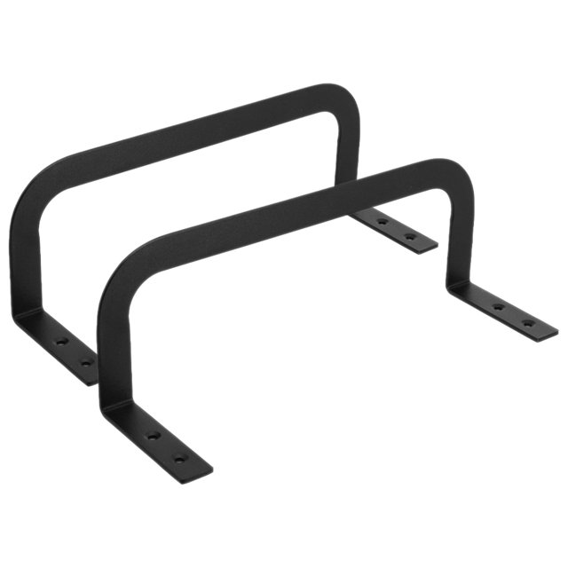 Butée de Glissement de Matelas en Fer Noir à Haute Dureté pour Rideau 2 Pcs