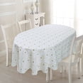 thumbnail image 2 of Oval Tablecloth for Oval Table Waterproof Table Cloths for Dining Room Indoor Outdoor Home Decorative Table Cover-54x72in, 2 of 5