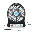 thumbnail image 2 of Portable USB LED Fan with 3-Speed Adjustment, 4.5W Brushless Motor for Office, Desktop, Outdoor Use – Lightweight 106g, Energy Efficient, Multiple Color Options (Green Available) – Includes USB Cable, 2 of 7