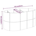 thumbnail image 4 of vidaXL Garden Raised Bed Powder-coated Steel 152x80x68 cm Grey, 4 of 4