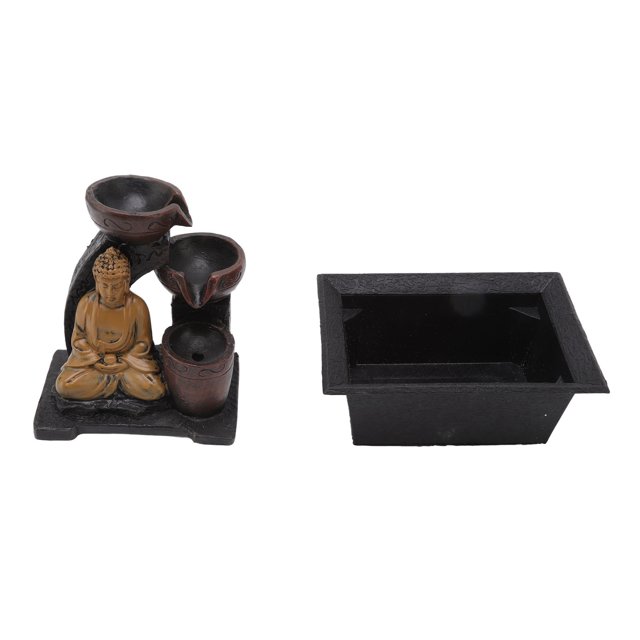 Tabletop Fountain Decorfor Office,Buddha Water Flowing Decoration Synthetic Resin Buddha Fountain Decor Buddha Tabletop Water Fountain Decor Maximized Efficiency