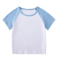 thumbnail image 4 of MKOSPLRT Workout Sets for Kid 12M-11Y Color Block Running Outfits Short Sleeve Raglan Shirts Drawstring Waist Track Shorts Sports Outfits, 4 of 4