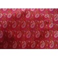thumbnail image 4 of oneOone Cotton Silk Fabric Leaves|Floral & Paisley Block Print Fabric BTY 42 Inch Wide, 4 of 4
