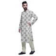 thumbnail image 2 of Atasi Kurta Pyjama de Fête pour Hommes Col Mandarin Manches Longues Kurta Pyjama Ethnique, 2 of 5