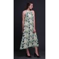 thumbnail image 2 of Bimba Robe Décontractée Florale Longue Dos Nu à Col Licou pour Femmes, Robe de Plage Imprimée - X-Grand, 2 of 6