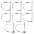 thumbnail image 1 of fastboy 8pieces Round Arch Wire Lock Pin For Secure Towing In Garden Heavy Duty Lynch Pin Trailer Hitch Lock 6*70, 1 of 6