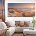 thumbnail image 1 of Sunset on Texel Island Beach - Modern Seashore Canvas Wall Art, 1 of 1