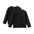 thumbnail image 1 of T-Shirt à Manches Longues Unisexe pour Garçons et Filles, Col Ras du Cou, 2 Paquets, alternative à Manches Courtes, 1 of 6