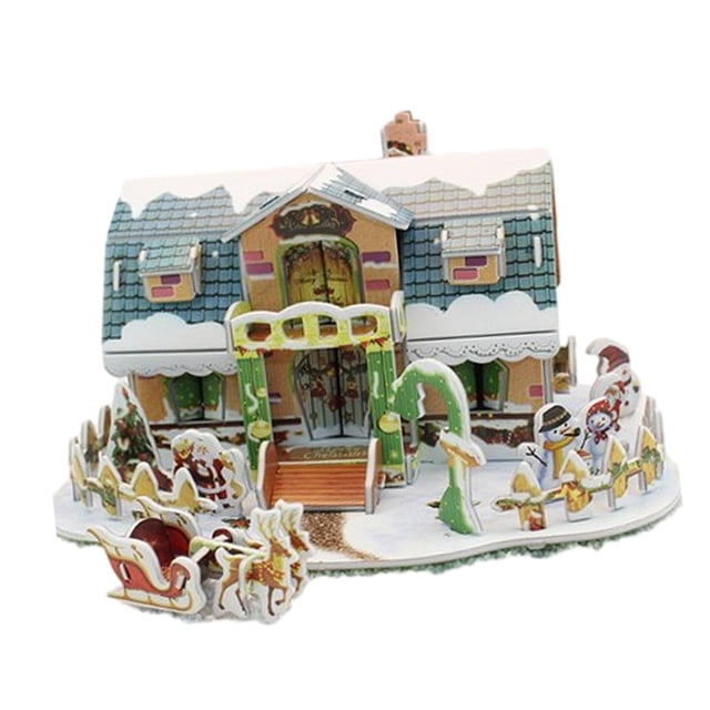 Kits de Noël DIY s, Activités Cadeau de Fête Fait Main L Maison Enneigée