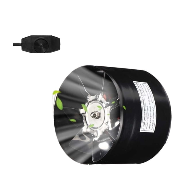 Ventilateur de Conduit en Ligne 4 Pouces Ventilateur d'Air Tuyau en Métal Ventilateur d'Extraction Mini Extracteur Mural pour Salle de Bain Toilettes