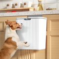 thumbnail image 4 of veasfak Countertop Stable Hanging Waste Bin Portable Waste Bin Small Kitchen Compost Bin White 7L, 4 of 9