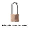 thumbnail image 2 of Master Lock 1-9/16” Solid Brass Body Padlock with 2” Shackle, 2 of 6