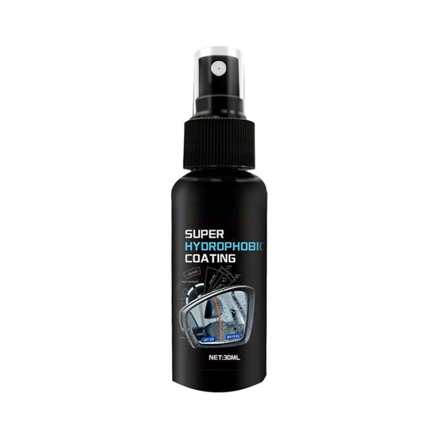 Eoozwa Car Glass Coating 30ml Water Repellent Ceramic Spray for Windshield Window Hydrophobic Protection Rain Visibility Vehicle Detailing