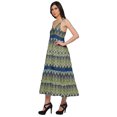thumbnail image 2 of Moomaya Printed Sleeveless Long Maxi Dress Spaghetti Straps With Lace Trim, 2 of 6
