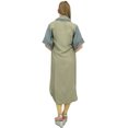 thumbnail image 1 of Bimba Women Designer Gray High Low Straight Kurti Dress With Printed Scarf - 22, 1 of 4