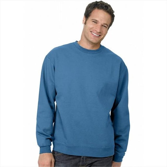 Hanes P160 Comfort Blend Ecosmart Chandail Molletonné à Col Rond Taille - 3 Très Grand - Bleu Denim