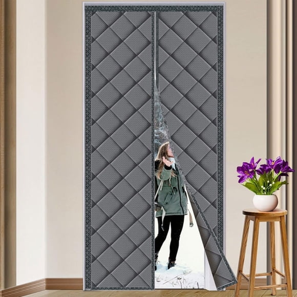 Amzcrzy Door Curtain Magnetic Heat Protection Curtain for Doors Noise Reduction Protection Magnetic Screen Door Foldable Door Automatic Closing Home Decor Home Decoration Fall Decor Room Decor