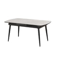 thumbnail image 1 of Table à manger avec Ext. Feuille, Noir/Gris, 1 of 2