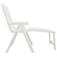 thumbnail image 2 of vidaXL Chaise Longue Plastique Blanc, 2 of 5