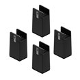 thumbnail image 3 of 4 Pieces Leg Risers Bed Riser Diameter 1-4cm Desk Leg Riser Chair Risers Support H 10cm Black 10-37mm, 3 of 8